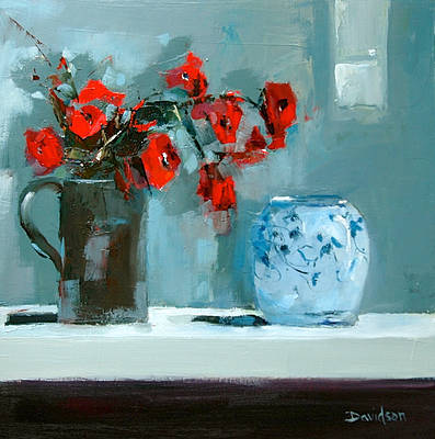 Wild Poppies and Ginger Jar